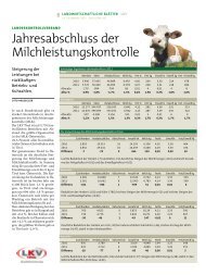 Jahresabschluss der Milchleistungskontrolle