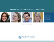 master of arts in school counseling - graduate studies at assumption ...