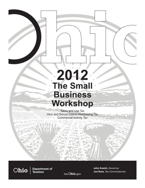 The Small Business Workshop - Ohio Department of Taxation - State ...