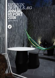 DESIGN HOTELS AG ANNUAL REPORT 2008