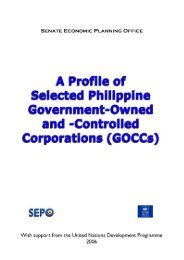 A Profile of Selected Philippine Government Owned and ... - Senate