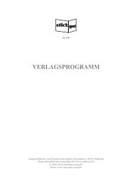 VERLAGSPROGRAMM - stückgut Bühnen- und Musikverlag GmbH
