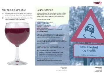 Alkohol og trafik - Rusmiddelcenter Skive