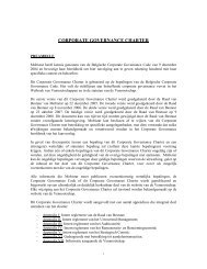 CORPORATE GOVERNANCE CHARTER - Mobistar