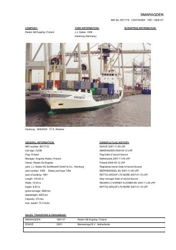 SMARAGDEN - Cargo Vessels International