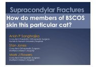 Supracondylar Fractures of the distal humerus - Bscos.com