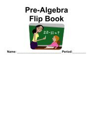 Math 8 Flipbook