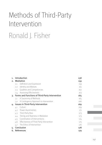 methods of Third-Party Intervention - Berghof Handbook for Conflict ...