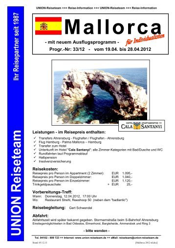 Mallorca 2012-rd - UNION Reiseteam Ahrensburg