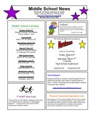 Middle School News - Indianola Community Schools