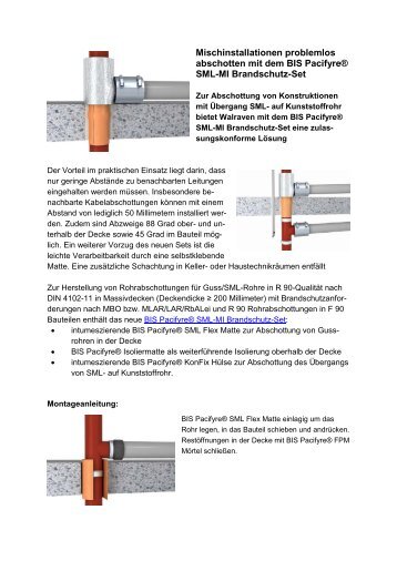 Walraven zeigt auf der Messe eltec 2013 in Nürnberg auch BIS ...