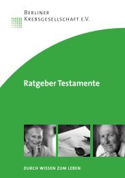 Ratgeber Testamente - Berliner Krebsgesellschaft