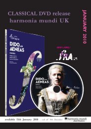 Click Here - Harmonia Mundi UK Distribution