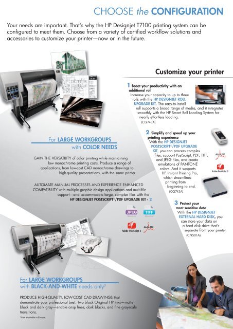 Download the HP Designjet T7100 Brochure - Azero