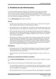 2. Richtlinien für den Rohrtrassebau