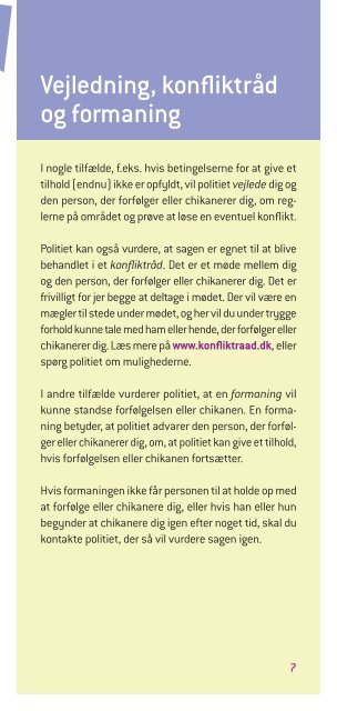 Til dig, der er udsat for forfølgelse, chikane eller stalking - Politiets