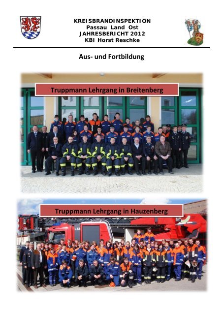Die Kreisbrandinspektion Passau Land Ost bedankt sich bei seinen ...