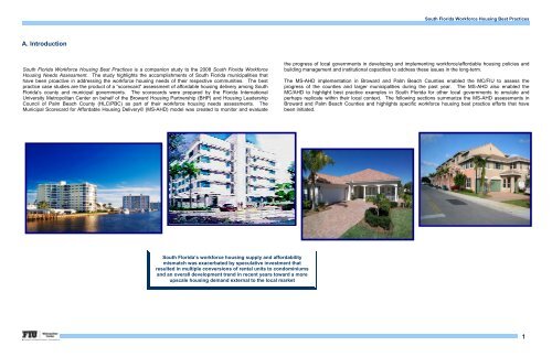 South Florida Workforce Housing Best Practices