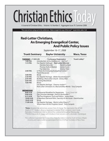 30 free Magazines from CHRISTIANETHICSTODAY 30 free Magazines from CHRISTIANETHICSTODAY
