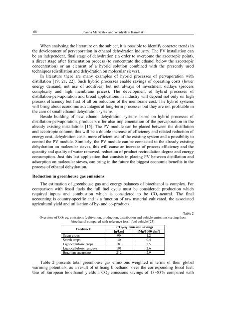 ENVIRONMENTAL IMPACT OF BIOETHANOL PRODUCTION