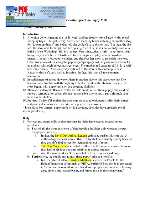 Outline For Persuasive Speech On Puppy Mills Faculty outline-for-persuasive-speech-on-puppy-mills-faculty