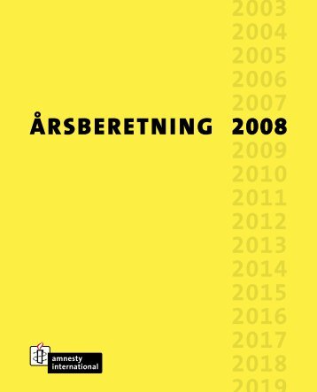 Årsberetning 2008 (pdf) - Amnesty International