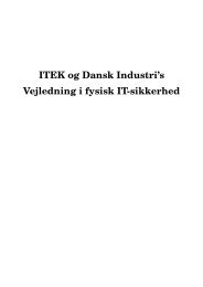 Vejledning i fysisk IT-sikkerhed - Danish Biometrics