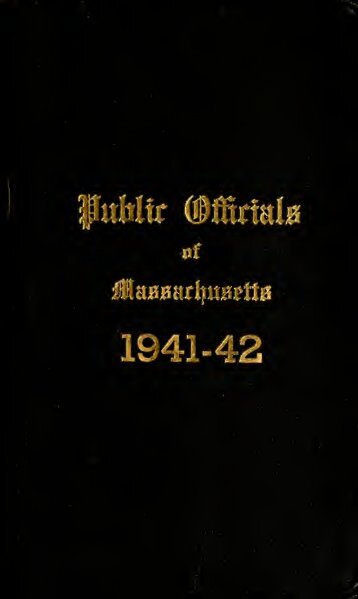 Public officials of Massachusetts