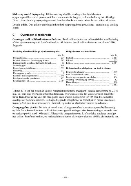 BÆREDYGTIG DEMOKRATISK MARKEDSØKONOMI - Syntesetanken