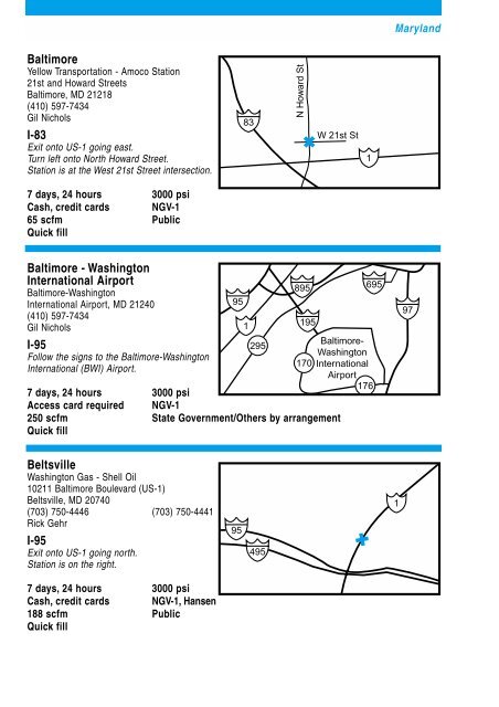 Mid Atlantic Refueling and Maintenance Directory for CNG