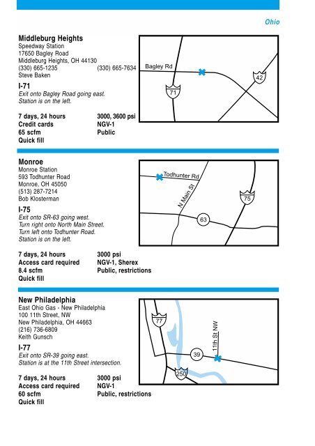 Mid Atlantic Refueling and Maintenance Directory for CNG