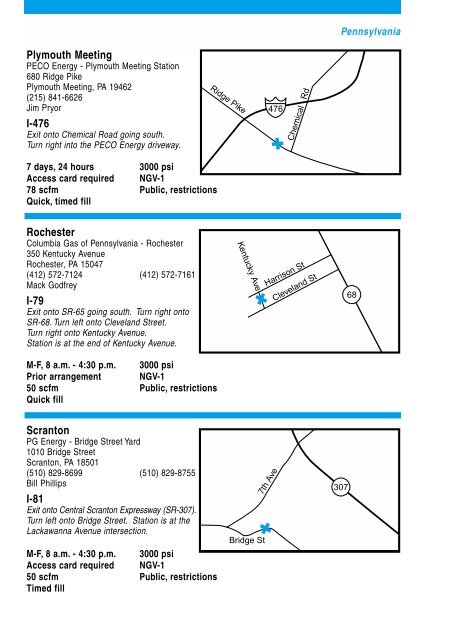 Mid Atlantic Refueling and Maintenance Directory for CNG