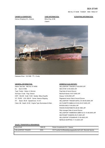 SEA STAR - Cargo Vessels International