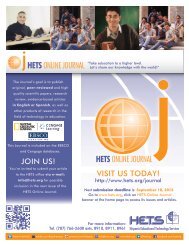 HETS Online Journal Flyer