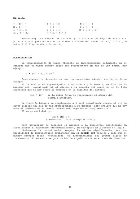 sistemas numericos y operaciones aritmeticas - Departamento de ...