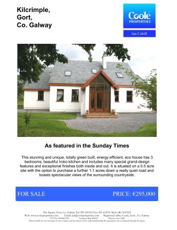 Kilcrimple, Gort, Co. Galway - MyHome.ie