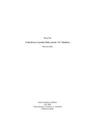 No to No: Trisha Brown, Lucinda Childs, and the ?No ... - Dance