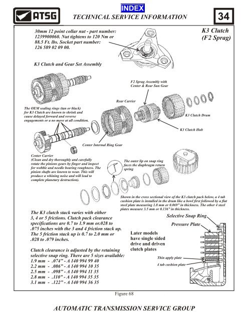 722.6 TECHNICAL SERVICE INFORMATION