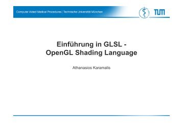 Einführung in GLSL - OpenGL Shading Language