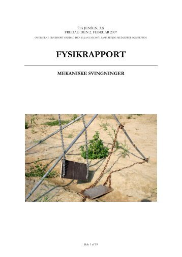 FYSIKRAPPORT