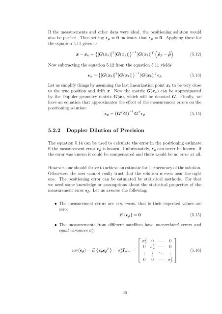 Antti Lehtinen Doppler Positioning with GPS - Matematiikan laitos