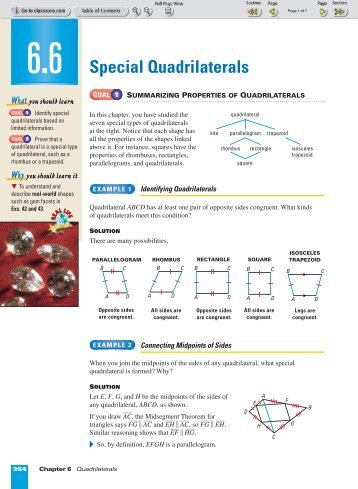 Special Quadrilaterals - Nexuslearning.net