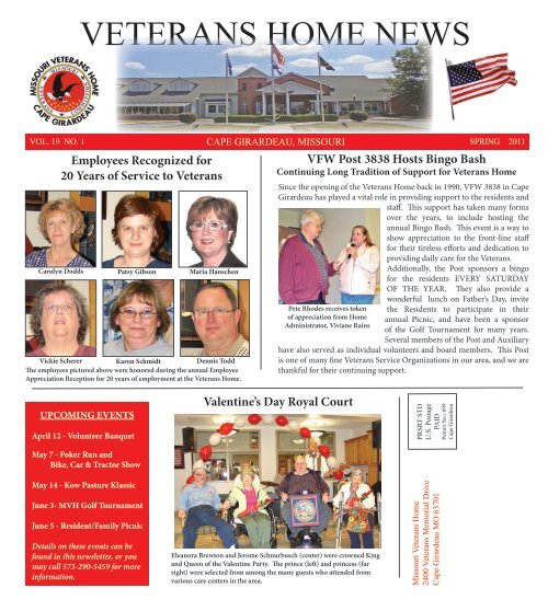 VETERANS HOME NEWS Missouri Veterans Commission