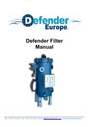 Defender Filter Manual - Defender Europe A/S