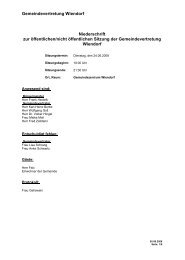Protokoll zur Gemeindevertretersitzung - Schwaan