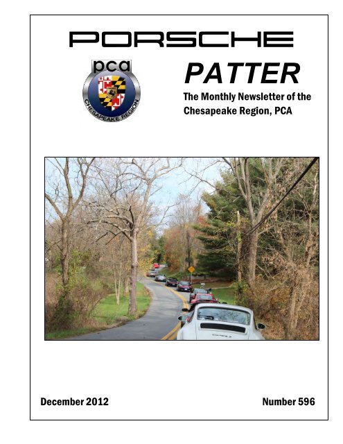 PATTER - Porsche Club Chesapeake Region PCA