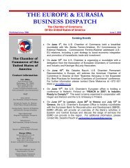 the europe & eurasia business dispatch - American Chamber of ...