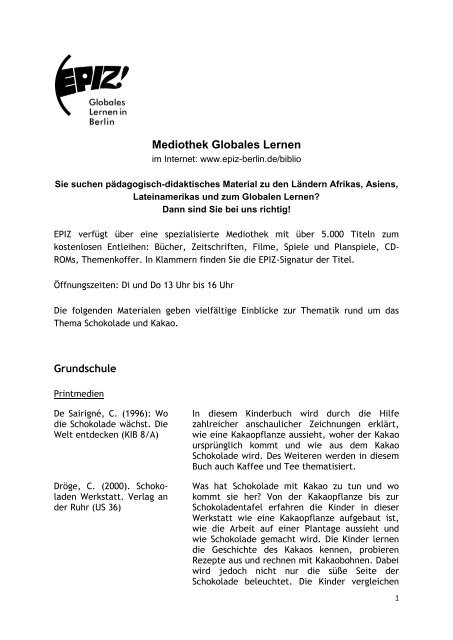 Literatur Kakao Uber Epiz