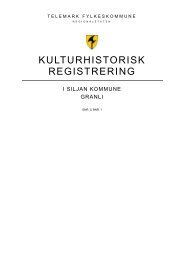 Rapportmal for kulturhistorisk registrering - Telemarkskilder