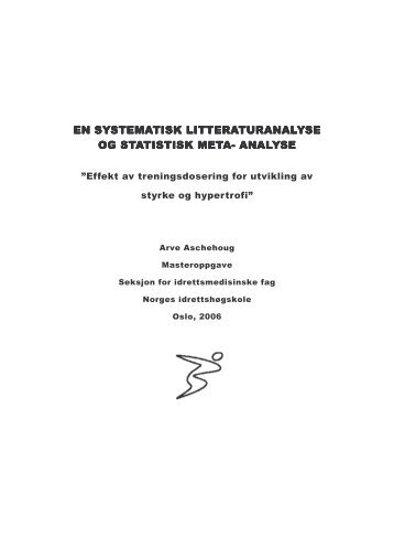 en systematisk litteraturanalyse en systematisk litteraturanalyse og ...